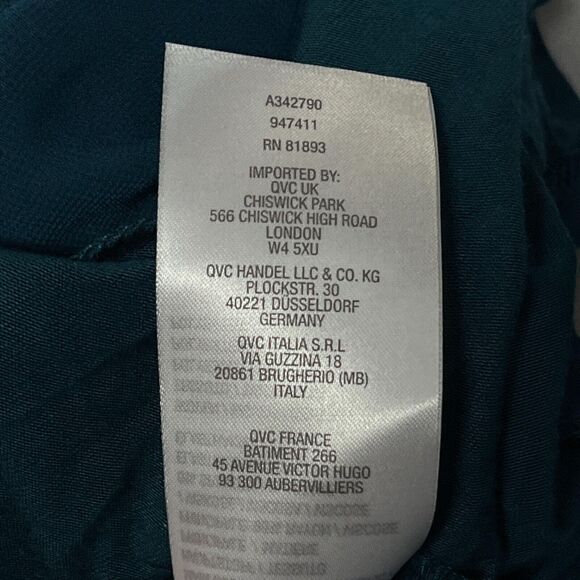 LOGO Layers Lori Goldstein Teal Tunic Sleeveless Tank Top Women's Large Summer - Picture 3 of 5